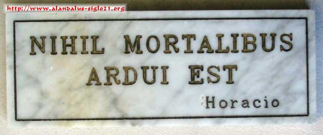Horacio, NIHIL MORTALIBUS ARDUI EST