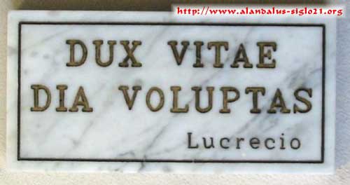 Lucrecio, DUX VITAE DIA VOLUPTAS